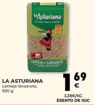 Oferta de La Asturiana - Lentejas Lanzarote por 1,69€ en CashDiplo