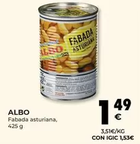 Oferta de Albo - Fabada Asturiana por 1,49€ en CashDiplo