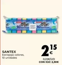 Oferta de Santex - Estropajo Colores por 2,15€ en CashDiplo