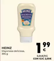 Oferta de Heinz - Mayonesa Deliciosa por 1,99€ en CashDiplo