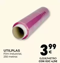 Oferta de Utilplas - Film Industrial por 3,99€ en CashDiplo