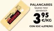 Oferta de Palancares - Queso New Sandwich por 3,95€ en CashDiplo