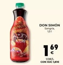 Oferta de Don Simón - Sangría por 1,69€ en CashDiplo