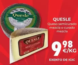 Oferta de Quesle - Queso Semicurado Mezcla O Curado Mezcla por 9,98€ en CashDiplo