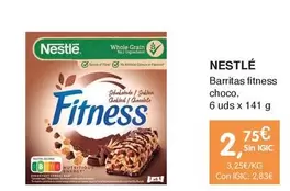 Oferta de Nestlé - Barritas Fitness Choco por 2,75€ en CashDiplo