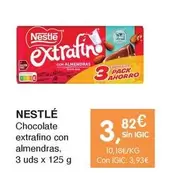 Oferta de Nestlé - Chocolate Extrafino Con Almendras por 3,82€ en CashDiplo