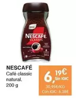 Oferta de Nescafé - Café Classic Natural por 6,19€ en CashDiplo