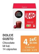 Oferta de Dolce Gusto - Chocolate Kit Kat por 4,24€ en CashDiplo