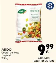 Oferta de Ardo - Coctel De Fruta Tropical por 9,99€ en CashDiplo