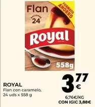 Oferta de Royal - Flan Con Caramelo por 3,77€ en CashDiplo