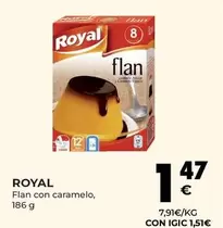 Oferta de Royal - Flan Con Caramelo por 1,47€ en CashDiplo