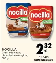 Oferta de Nocilla - Crema De Cacao Chocoleche U Original por 2,32€ en CashDiplo