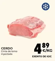 Oferta de Cerdo - Cinta De Lomo Inyectada por 4,89€ en CashDiplo