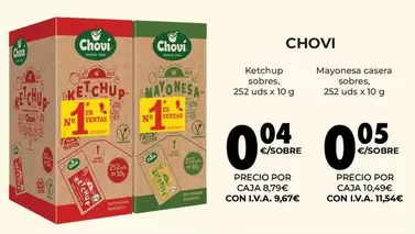 Oferta de Chovi - Mayonesa Casera Sobres por 0,64€ en CashDiplo