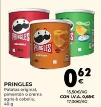 Oferta de Pringles - Patatas Original, Pimenton O Crema Agrala & Cebolla por 0,68€ en CashDiplo