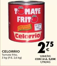 Oferta de Celorrio - Tomate Frito por 2,75€ en CashDiplo