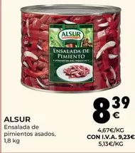 Oferta de Alsur - Ensalada De Pimientos Asados por 8,39€ en CashDiplo