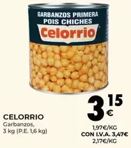 Oferta de Celorrio - Garbanzos por 3,47€ en CashDiplo