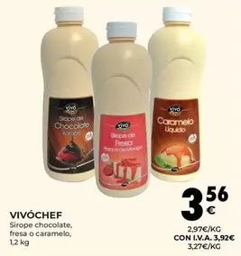 Oferta de Vivo cheff - Sirope Chocolate Fresa O Caramelo por 3,56€ en CashDiplo