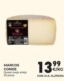 Oferta de Marcos Conde - Queso Oveja Anejo por 13,99€ en CashDiplo