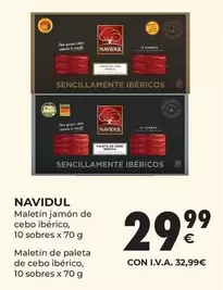 Oferta de Navidul - Maletin Jamon De Cebo Iberico por 29,99€ en CashDiplo