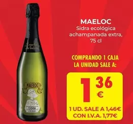 Oferta de Maeloc - Sidra Ecologica Achampanada Extra por 1,46€ en CashDiplo