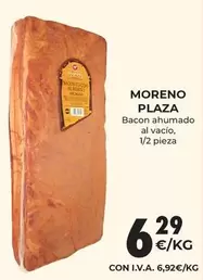 Oferta de Moreno Plaza - Bacon Ahumado Al Vacio por 6,29€ en CashDiplo