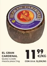 Oferta de El gran cardenal - Queso Curado Mezcla por 11,99€ en CashDiplo