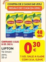 Oferta de Lipton - Té Limón Zero por 0,3€ en CashDiplo