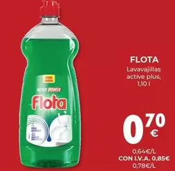 Oferta de Flota - Lavavajillas Active Plus por 0,7€ en CashDiplo