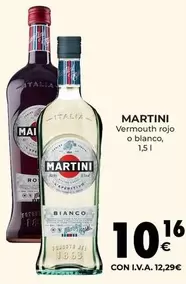 Oferta de Martini - Vermouth Rojo O Blanco por 12,29€ en CashDiplo