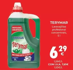 Oferta de Terymar - Lavavajillas Profesional Concetrado por 6,29€ en CashDiplo