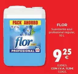 Oferta de Flor - Suavizante Azul Profesional Regular por 11,19€ en CashDiplo