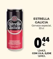 Oferta de Estrella Galicia - Cerveza Especial por 0,44€ en CashDiplo