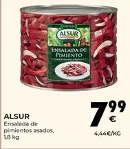 Oferta de Alsur - Ensalada De Pimientos Asados por 7,99€ en CashDiplo