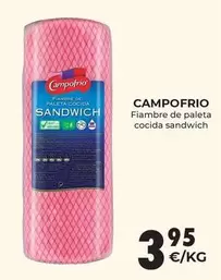 Oferta de Campofrío - Fiambre De Paleta Cocida Sandwich por 3,95€ en CashDiplo