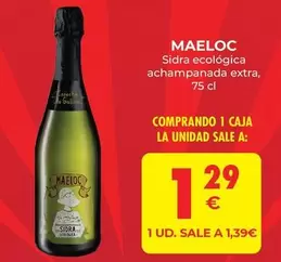 Oferta de Maeloc - Sidra Ecologica Achampanada Extra por 1,29€ en CashDiplo