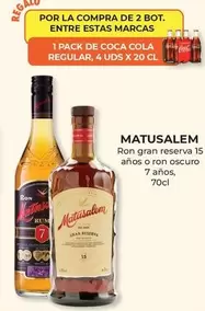 Oferta de Matusalem - Ron Gran Reserva 15 Años O Ron Oscuro 7 Años en CashDiplo