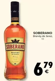 Oferta de Soberano - Brandy De Jerez por 6,79€ en CashDiplo