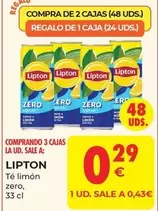 Oferta de Lipton - Té Limón Zero por 0,29€ en CashDiplo