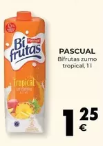 Oferta de Pascual - Bifrutas Zumo Tropical por 1,25€ en CashDiplo