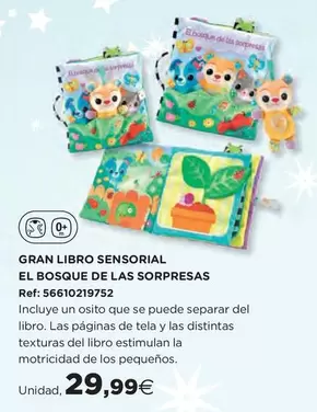 Oferta de Gran Libro Sensorial El Bosque De Las Sorpresas por 29,99€ en Hipercor