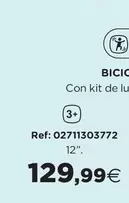 Oferta de Bluey - Bicicleta Con Kit De Luces Y Timbre 12" por 129,99€ en Hipercor