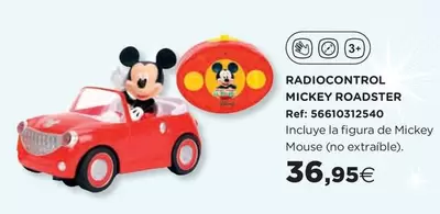 Oferta de Radiocontrol Mickey Roadster por 36,95€ en Hipercor