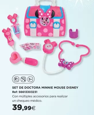 Oferta de Set De Doctora Minnie Mouse Disney por 39,99€ en Hipercor