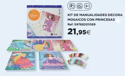 Oferta de Kit De Manualidades Decora Mosaicos Con Princesas por 21,95€ en Hipercor