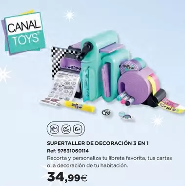 Oferta de Canal - Supertaller De Decoracion 3 En 1 por 34,99€ en Hipercor