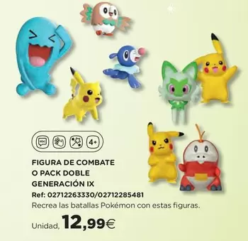 Oferta de Figura De Combate O Pack Doble Generación IX por 12,99€ en Hipercor