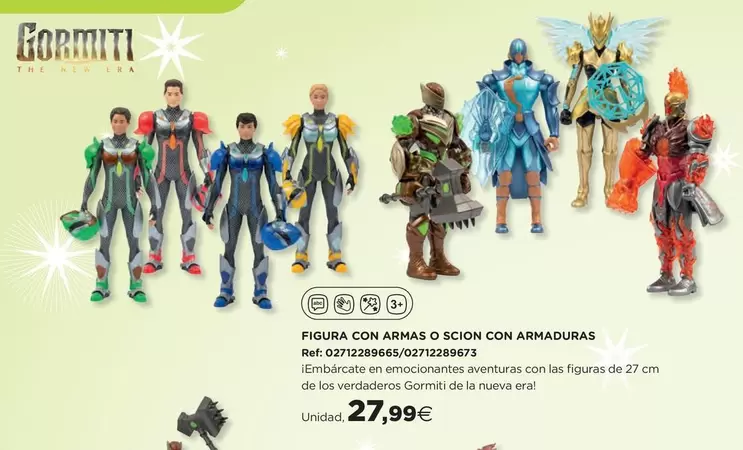 Oferta de Gormiti - Figura Con Armas O Scion Con Armaduras por 27,99€ en Hipercor