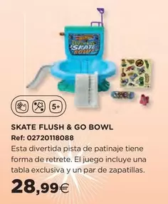 Oferta de Hot Wheels - Skate Flush & Go Bowl por 28,99€ en Hipercor